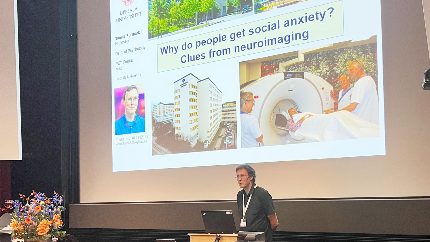 Prof. Dr. Tomas Furmark von der Universität Uppsala, hält an der Eröffnungsveranstaltung die Hans Selye Lecture zum Thema: «Why do people get social anxiety? Clues from neuroimaging».